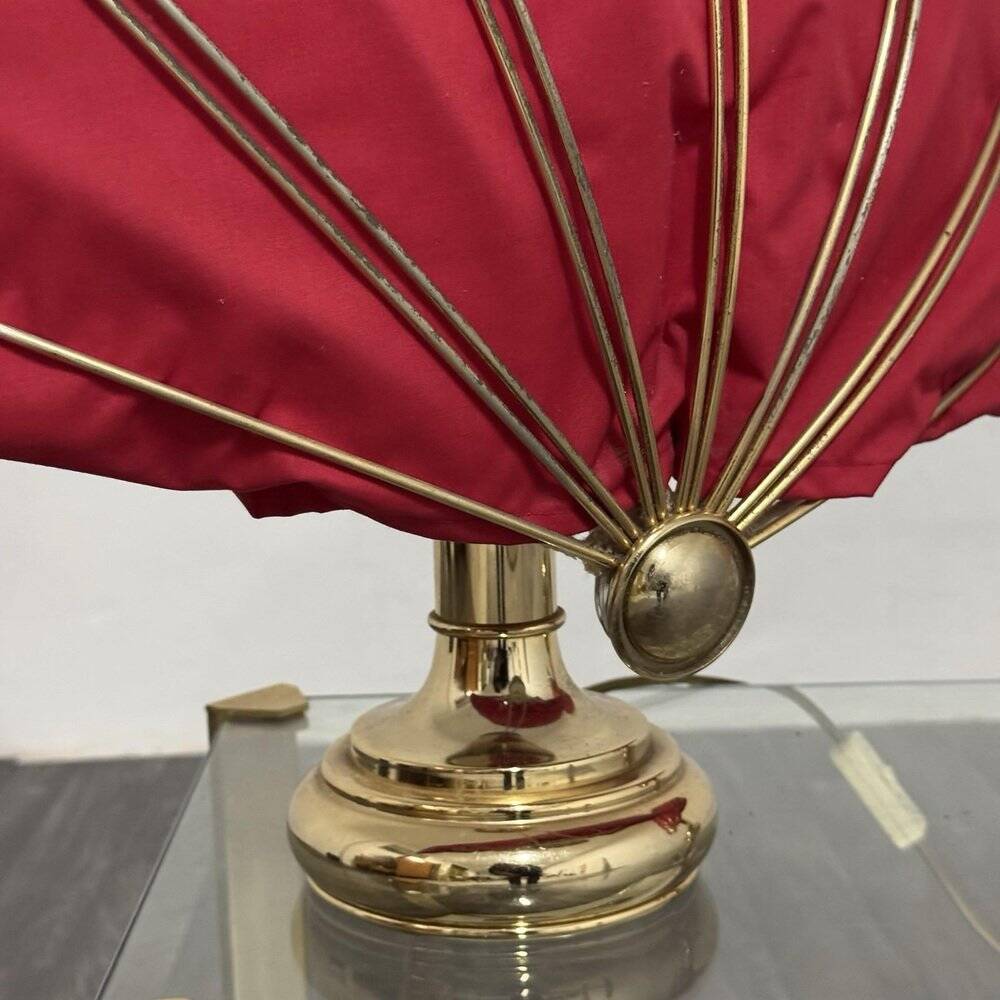 Lampes de table en laiton de style Hollywood Regency, années 1970, ensemble de 2