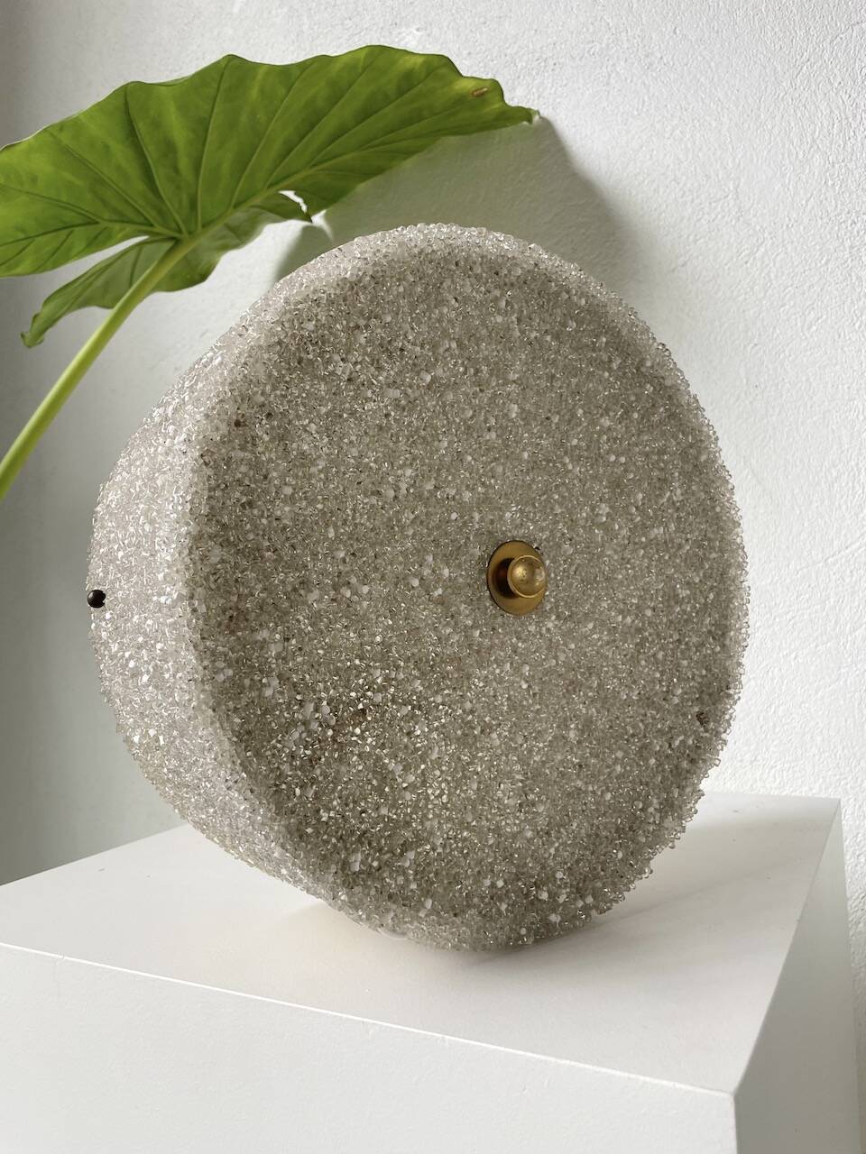 70s granite Perspex pendant light