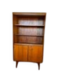 Bibliothèque vaisselier vintage style scandinave placage teck et teck
