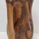Sculptural pitcher olive wood design 60s