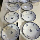 Nidervillier plate sets, Perine model, soup plates