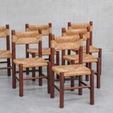 Set of six dining chairs