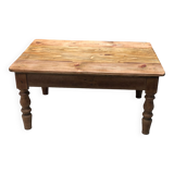 Ancienne table basse pieds tournés