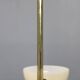 Art Deco brass chandelier with cream opaline glass, Czechoslovakia 1930s