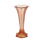 Pink Rosaline Art Deco Vase VSL Luxval Americain 23cm