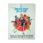Original vintage modesty Blaise Bob Peak poster  1966
