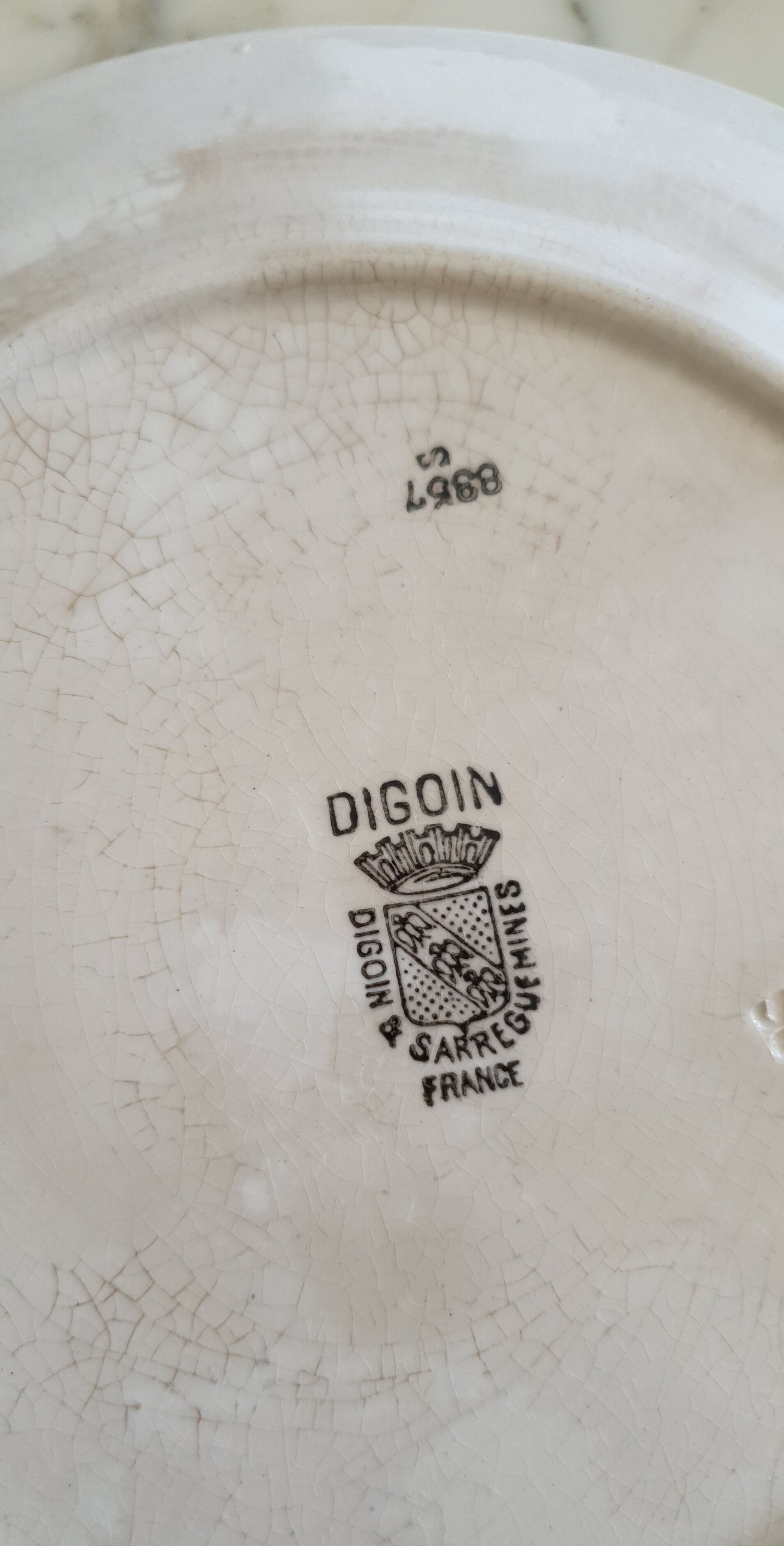 Digoin Sarreguemines plates