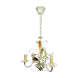 Lustre 3 lumières à fleurs