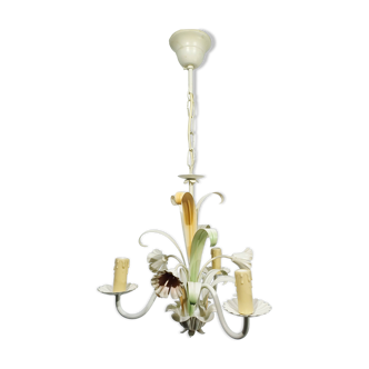 3-light flower chandelier