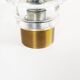 Pair of ice glass and brass wall lamps by Cosack Leuchten