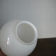 White glass globe '13