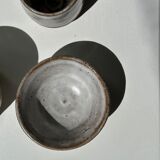 Meeting of three ceramic pieces: ice cup, small cup and small cup