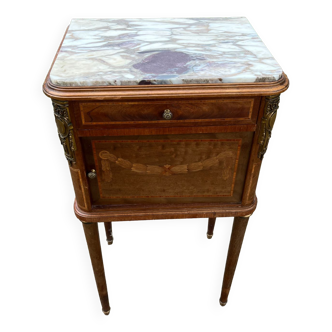 Vintage high bedside table