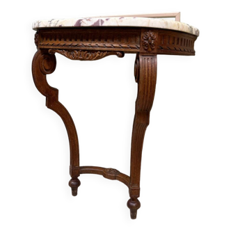 Louis xvi style oak wall console xix eme century