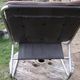 Chair tubular in Brown velvet of the 1970s