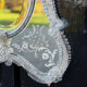Venetian mirror made of Murano glass, circa 1950.