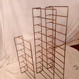 Vintage brass shelves