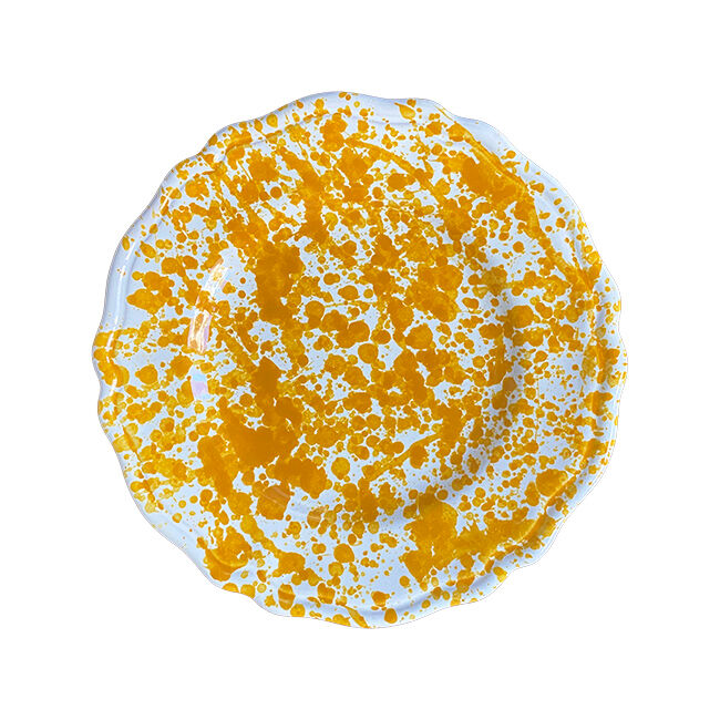 Plate yellow dots 20 cm