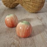 Apple salt and pepper shakers