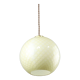 Mid-century Yellow & Brass Pendant Lamp