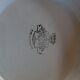 Longwy compote dish “Frivolité” – antique earthenware with geometric decoration