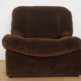 Modular armchairs panarea chenille by lev & lev, 1970s, set of 5