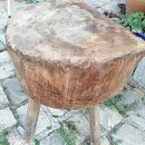 Rustic coffee table old farm log