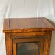 Vintage solid wood column display cabinet