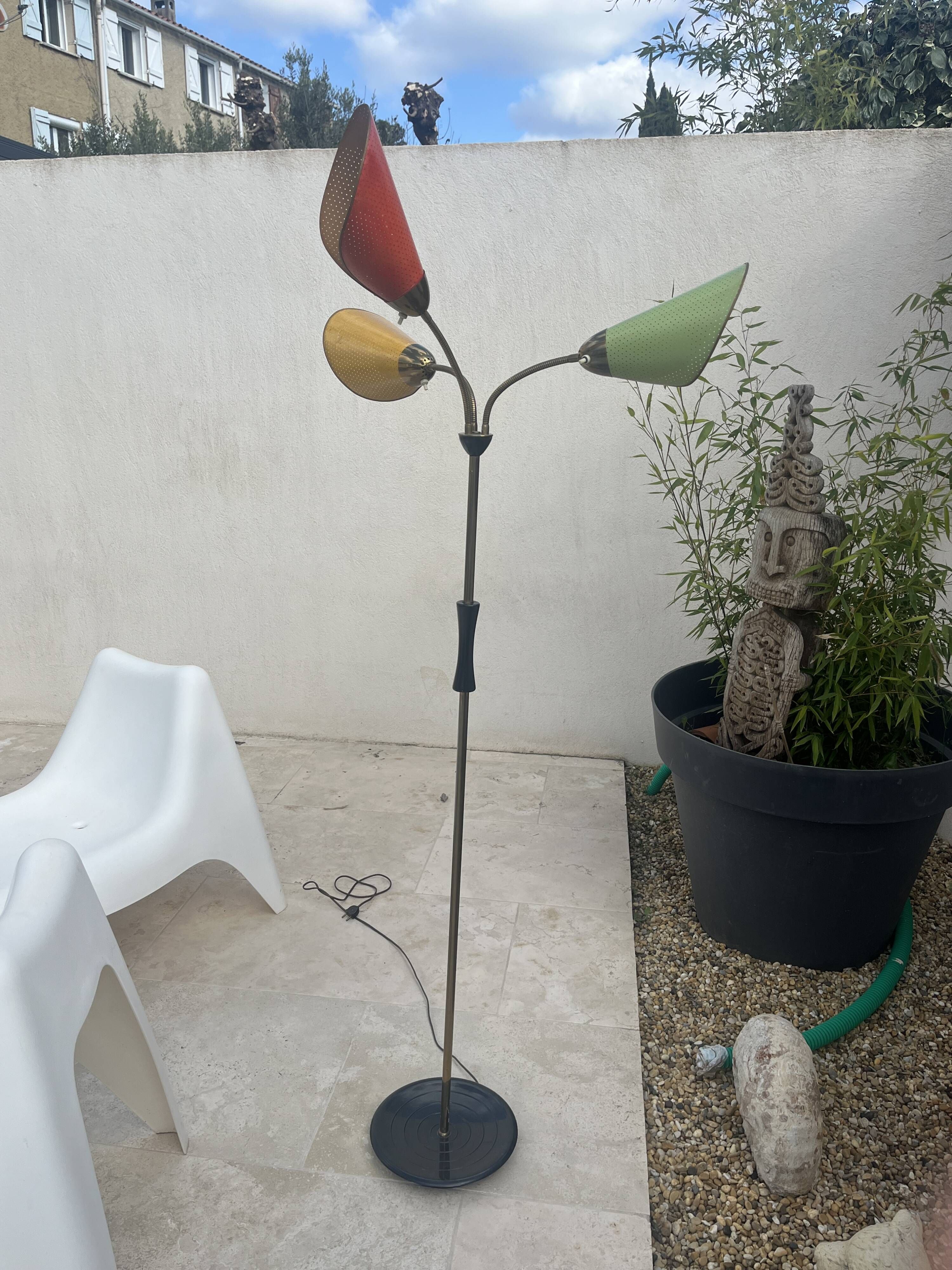 1960s designer floor lamp for Lidokov