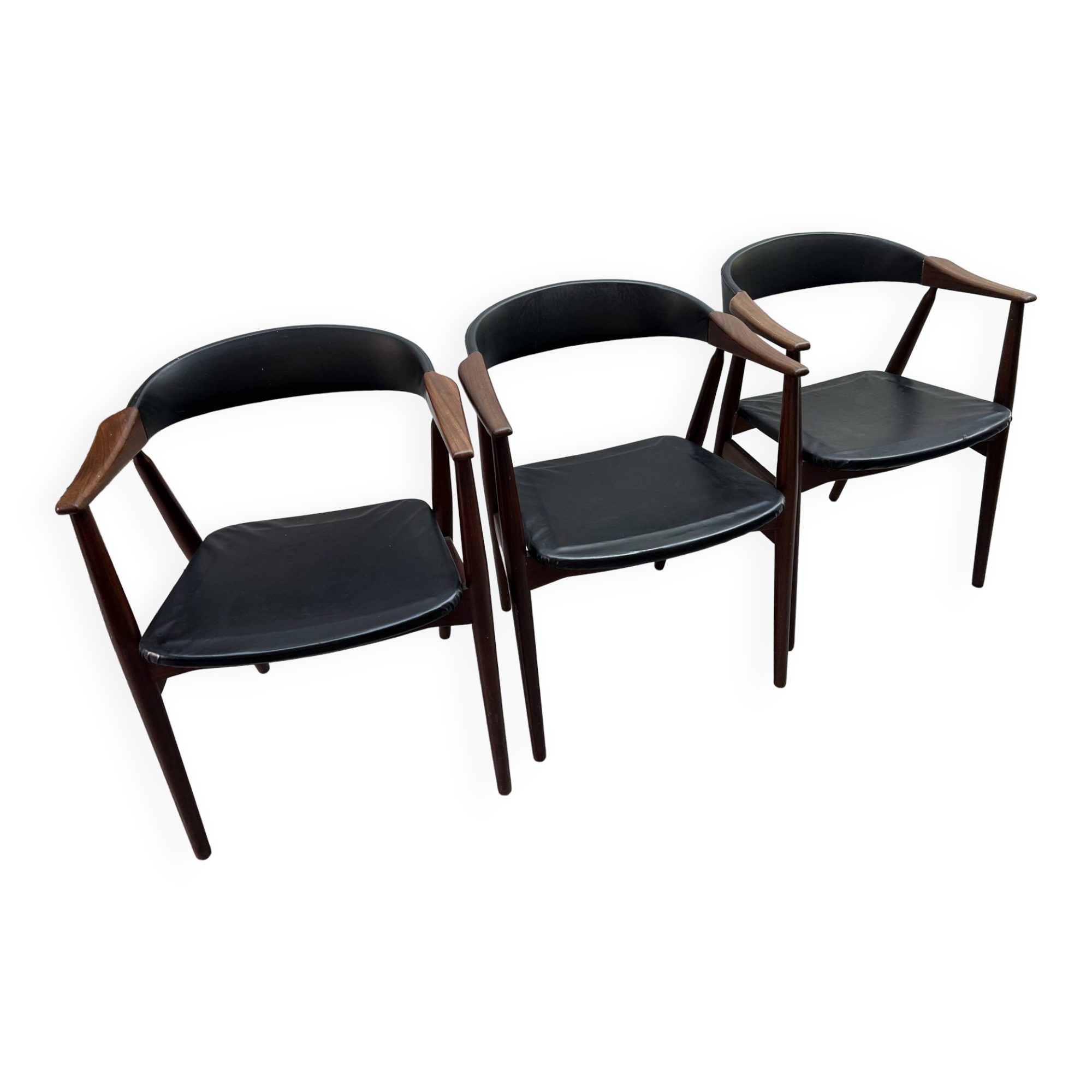 Set of 3 armchairs 213 Th. Harlev
