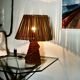 Vintage lamp in braided reed and bamboo
