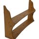 Vintage wooden wall shelve rack bookshelf in pinewood  minimalist design