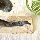 Large Art Deco bird lamp, H27 cm