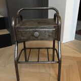 Metal bedside table