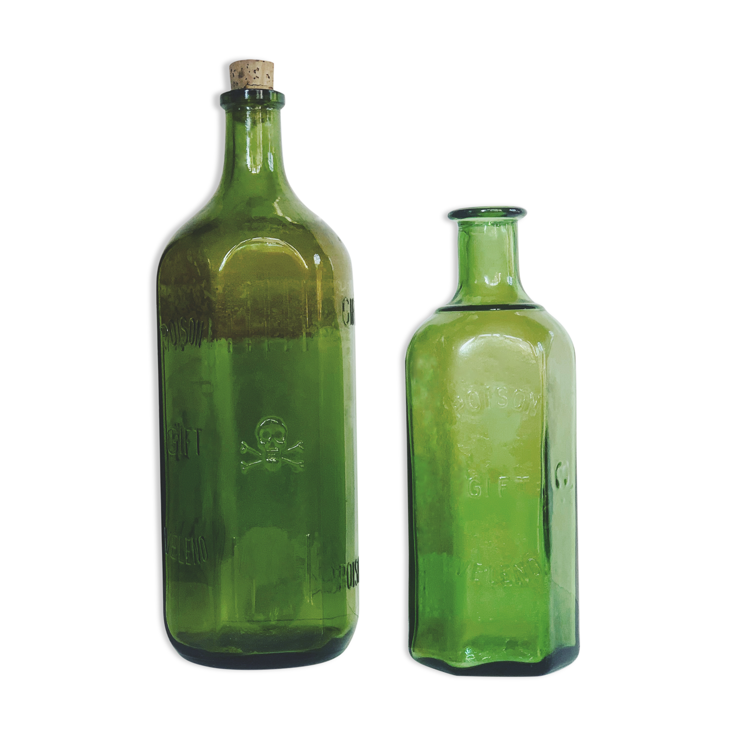 Deux bouteilles de poison