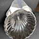 Large shell dish in silver metal Christofle Fleuron