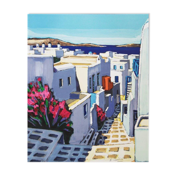 Jean-Claude Quilici : Beauté de Santorin, lithographie originale signée