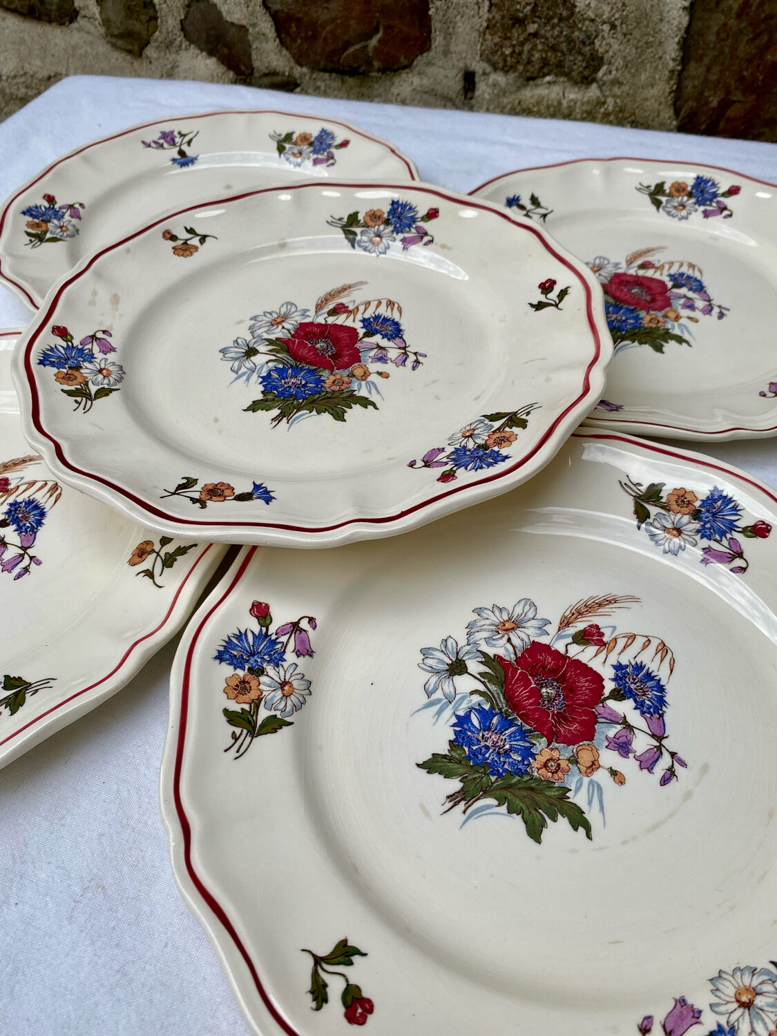 Assiettes Sarreguemines modèle Agreste