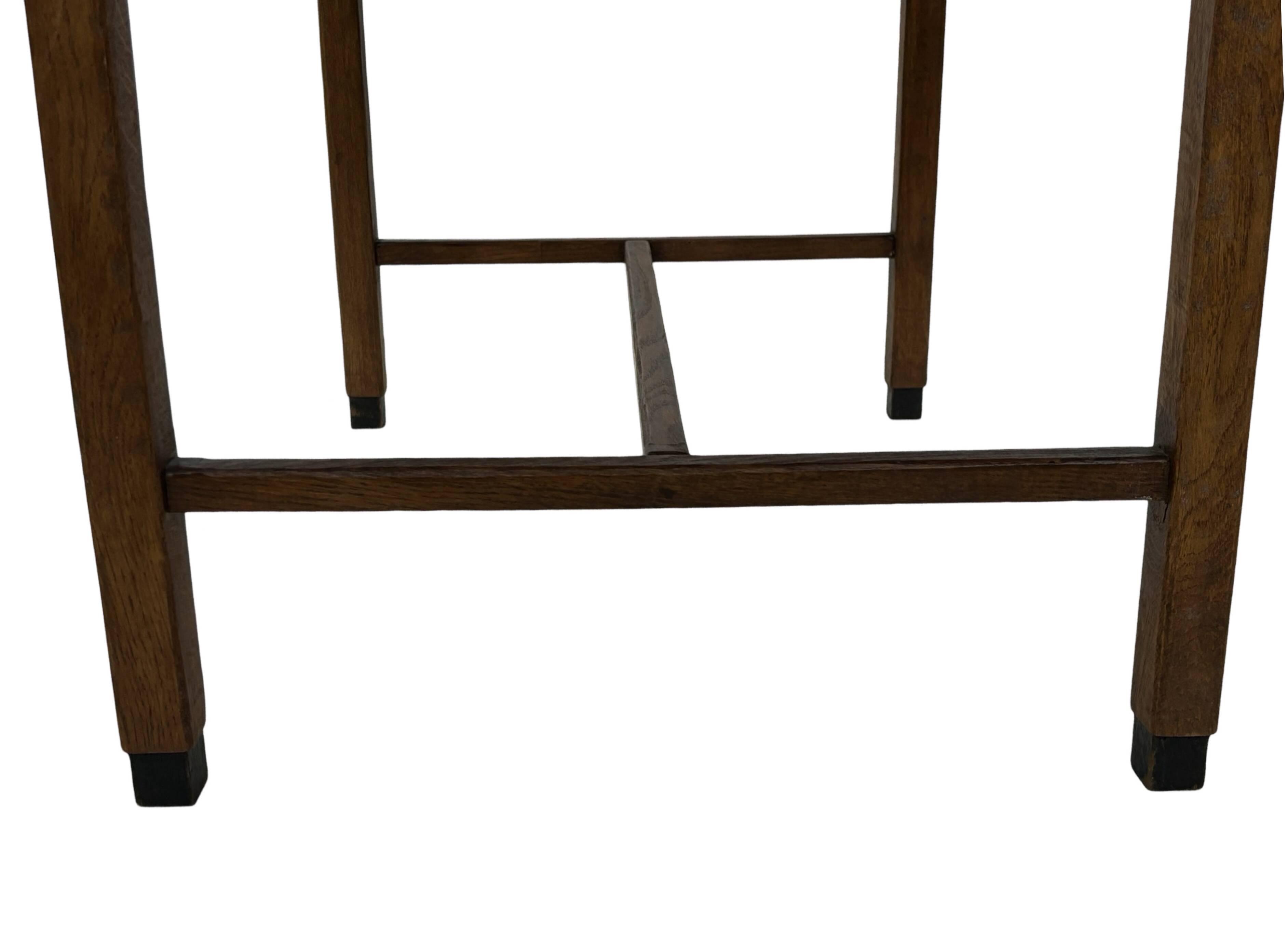 Art Deco Amsterdam School side table minimalist Design