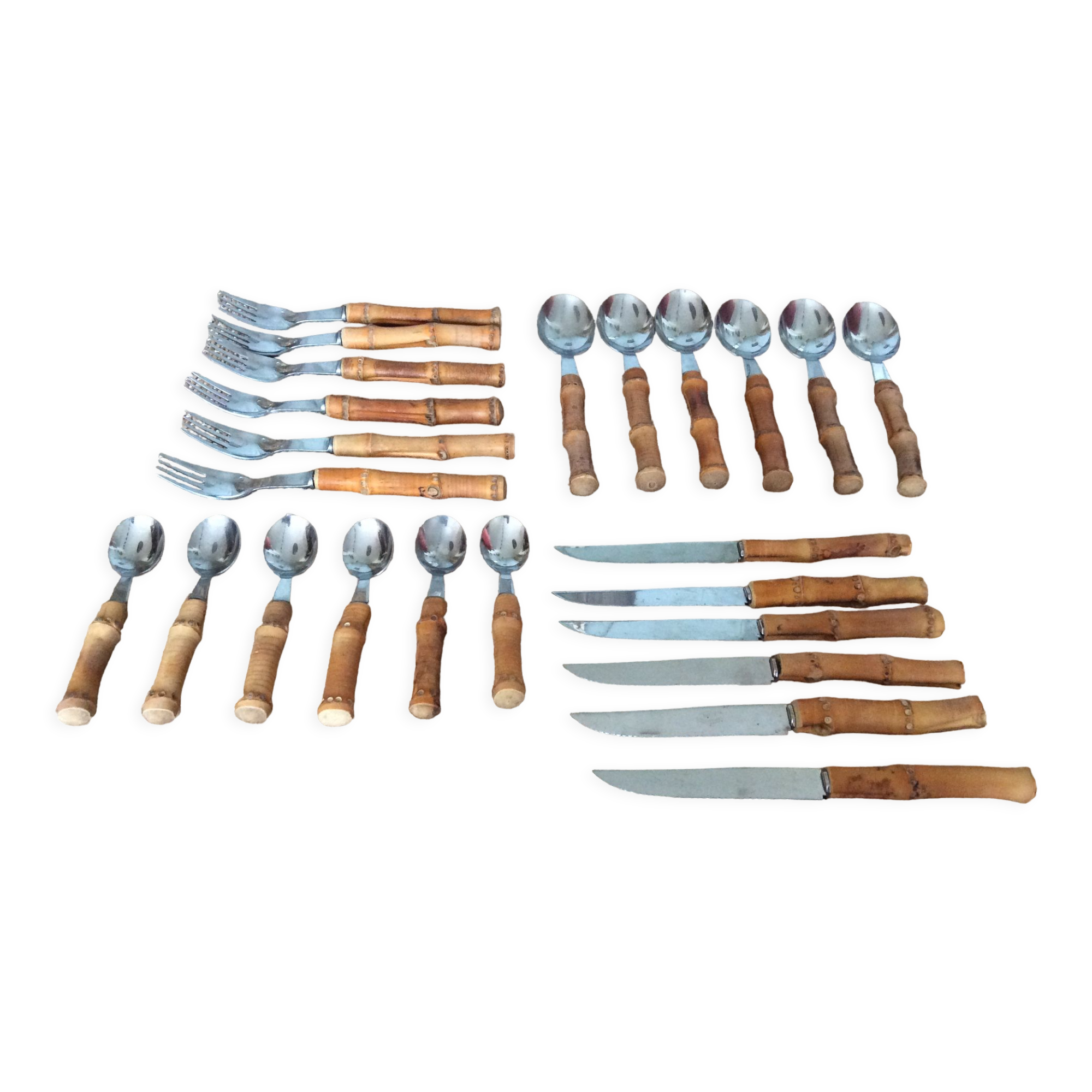 Bamboo cutlery set