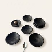 Two smoked terracotta bowls—for mezze, spices, or Kanah sauces.