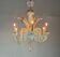 Multi-Colored Murano Glass Venetian Chandelier, Six Light Arms, Circa 1900