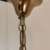 Mid Century Vistosi Smoked Glass Chandelier - Italian Pendant Light