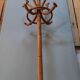 Vintage "parrot" coat rack in bamboo and rattan