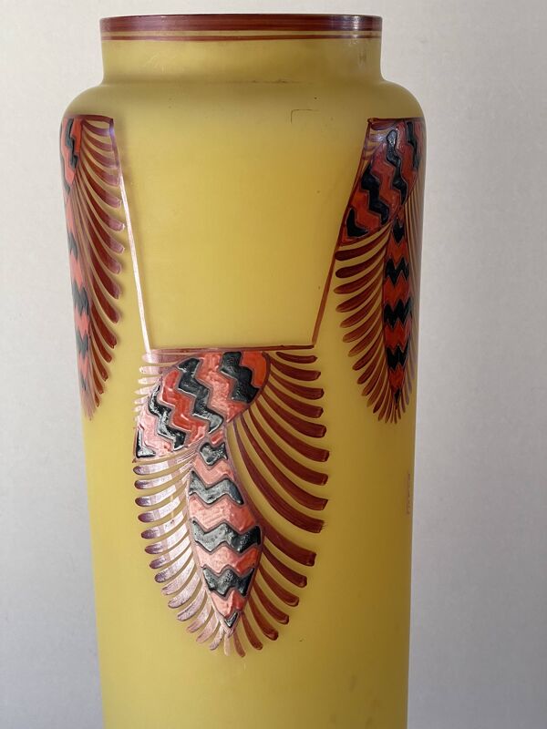 Vase art déco Leune
