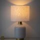 Murano Glass Table Lamps from the 1970s, White Opaline and Brass