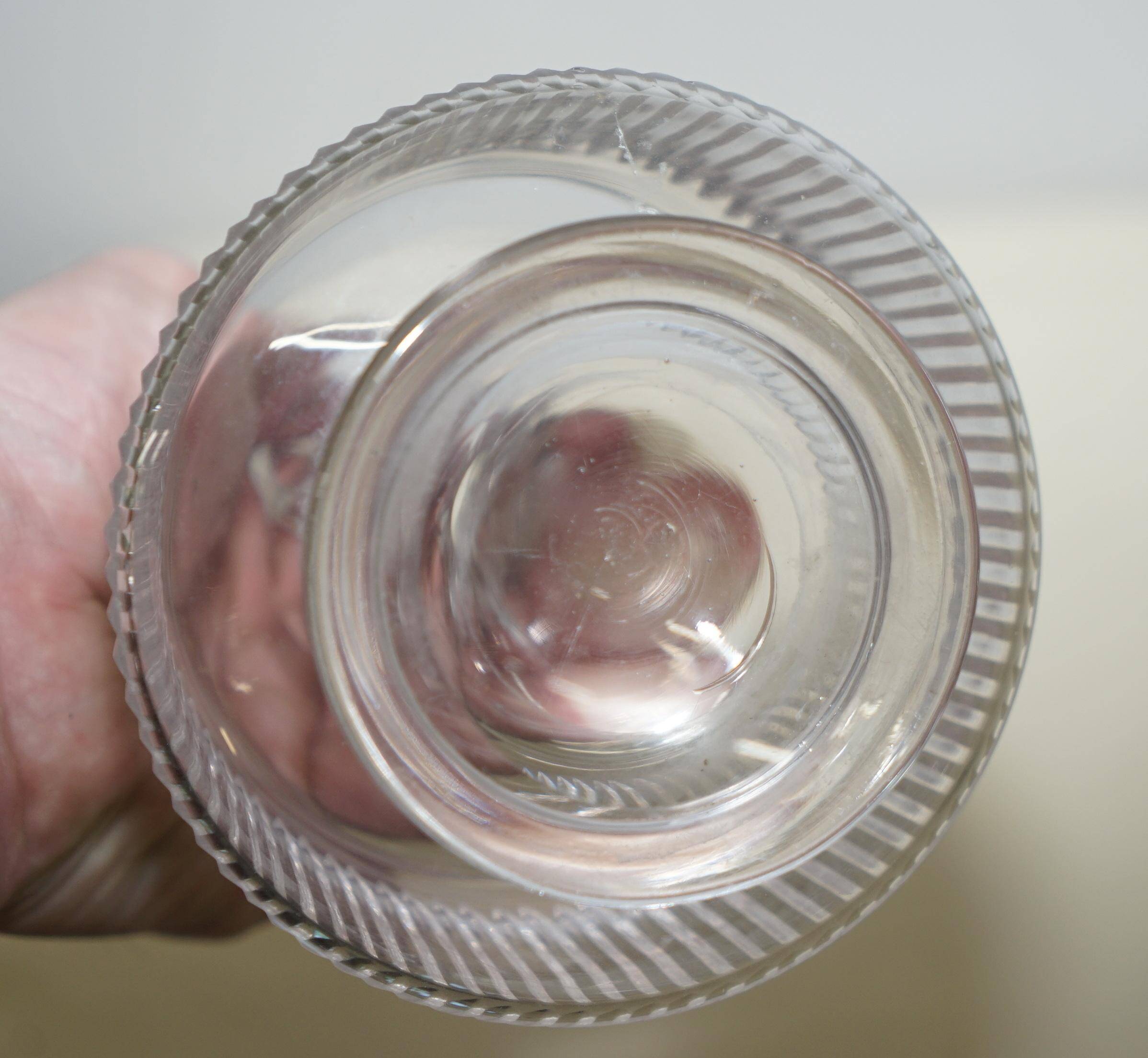 Antique Cut Crystal Carafe Sterling Madeira 1973