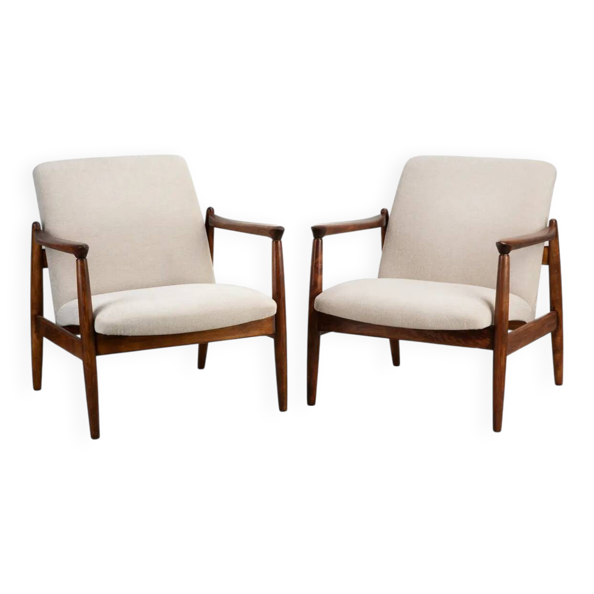 Pair of GFM-64 armchairs, designed by Edmund Homa