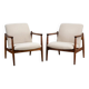 Pair of GFM-64 armchairs, designed by Edmund Homa