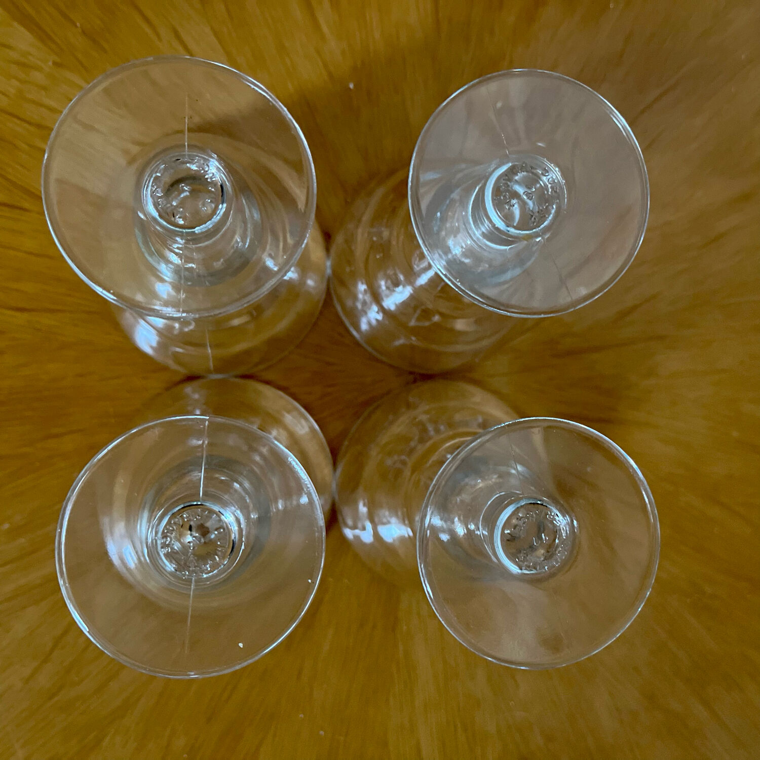 Verres à pieds de bistrot Duralex vintage